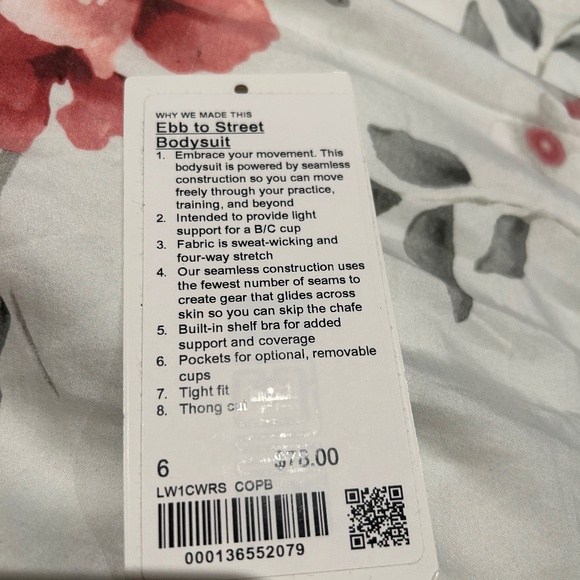 Lululemon Ebb to Street Bodysuit Size 6 - Picture 3 of 7